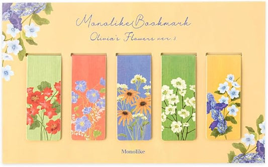 Magnetic Bookmarks Set - A (Olivia's Flowers Ver.3)