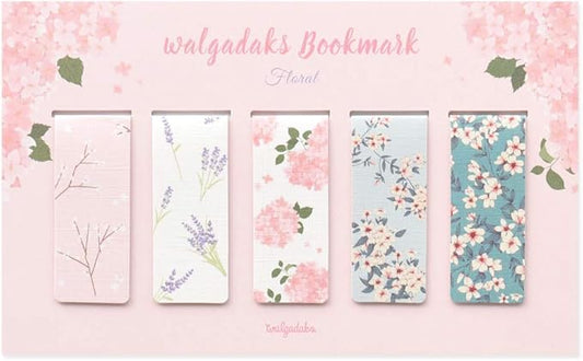 Monolike Magnetic Bookmarks Floral, Set of 5