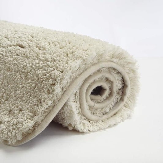 Suchtale Large Bathroom Rug Extra Soft and Absorbent Shaggy Bathroom Mat (24 x 40, Light Tan) Machine Washable Microfiber Bath Mat for Bathroom, Non Slip Bath Mat, Bathroom Floor Mats Rubber Back
