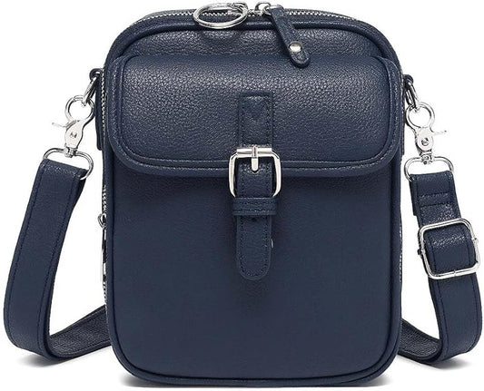 Crossbody Leather Bag for Women, Multi-Slot Multifunctional Large Capacity Bags Adjustable Shoulder Bags