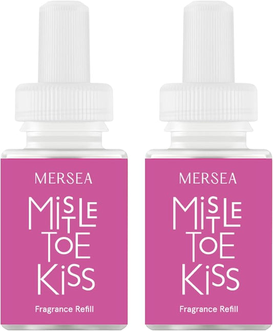 Pura & Mersea Home Scent Refill - Smart Home Air Diffuser Fragrance - Provides Hours of Luxury Fragrance - Household Essential - Clean & Safe Diffuser - 2 Pack - Mistletoe Kiss