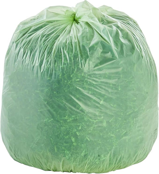 Stout by Envision Ecosafe-6400 Bags, 30 Gal, 1.1 Mil, 30" X 39", Green, 48/box