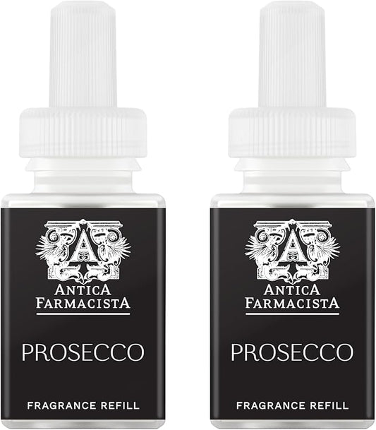 Pura & Antica Farmacista Home Scent Refill - Smart Home Air Diffuser - Up to 120-Hours of Luxury Fragrance per Refill - Household Essential - Safe - 2 Pack, Prosecco