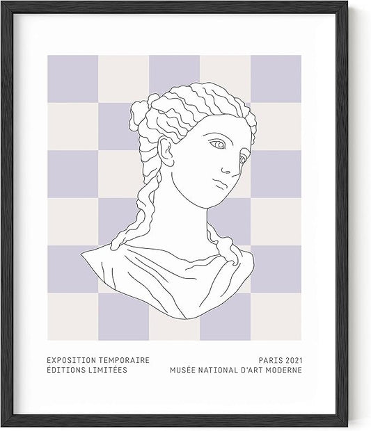HAUS AND HUES Danish Pastel Decor, Purple Posters, Lavander Aesthetic Room Decor, Danish Pastel Posters, Cute Picture for Wall Decor (16"x20" Unframed)