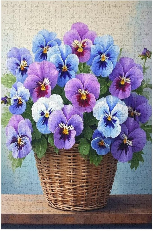 Adult Wooden Puzzle 1000 Pieces - Flowers Fantasy Theme Jigsaw Puzzles， Exquisite Art Design，for Puzzles Challengers and Enthusiasts，Puzzle Games for Children and Adults