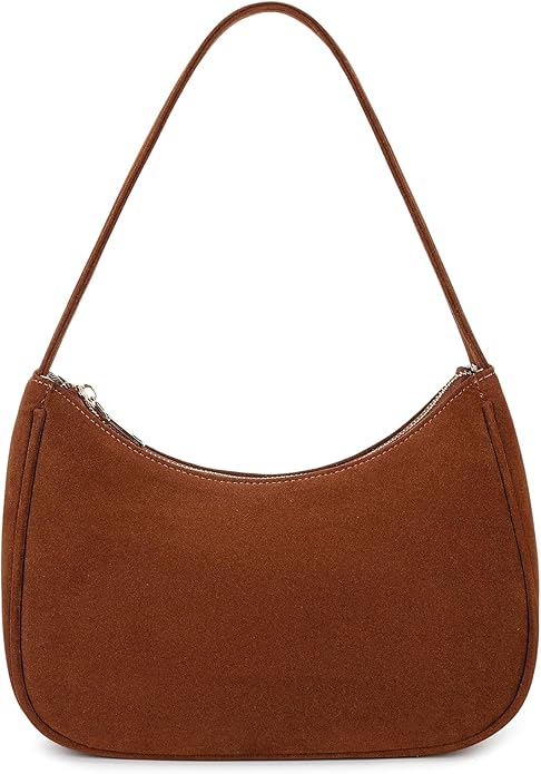 Shoulder Bags for Women, Cute Hobo Tote Handbag Mini Clutch Purse with Zipper Closure