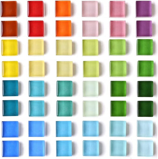 Mymazn 48 Refrigerator Magnets Cute Fridge Magnets for Whiteboard, Locker | Colorful Magnets Glass Decorative Magnets for Office Kitchen (24 x 2)