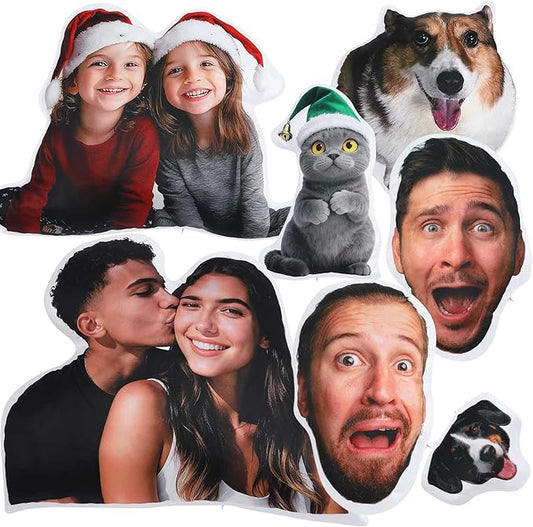 Custom4U Custom Pet Pillow with Picture Funny Shaped Pillow Personalized Custom Body Pillow Customized Pet Pillow with Photos (20inches)