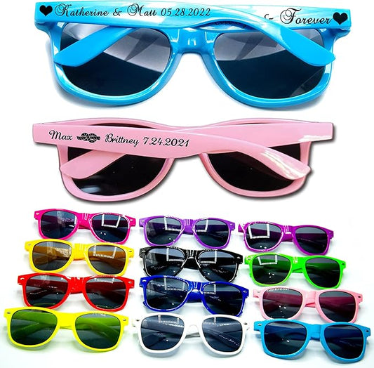 1000pc Personalized Wedding Sunglasses Bulk for Guests Party Favors,Custom Personalized Logo Sunglasses Womens Men,Wedding Bridesmaid Sunglasses Gifts,Bachelor Party Favors Set （Mixed）